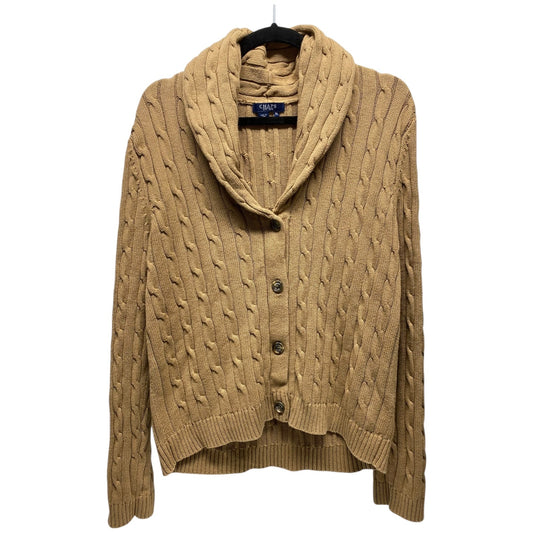 Cardigan By Chaps In Tan, Size: Xl