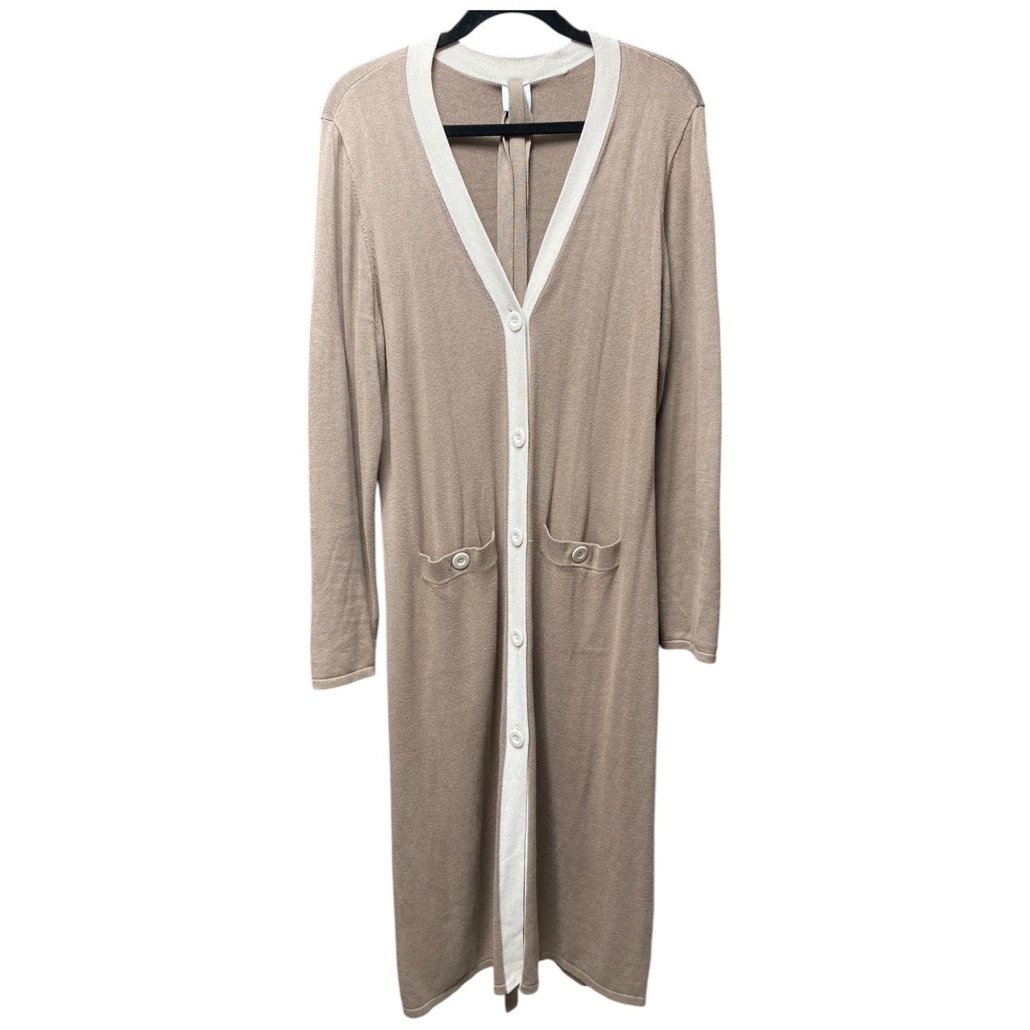 Cardigan By Cabi In Cream & Tan, Size: L