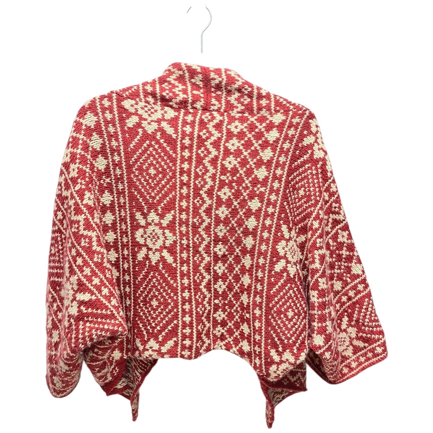 Cardigan By Cabi In Red & Tan, Size: L