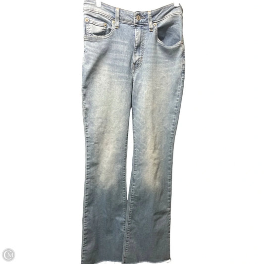 Jeans Flared By Levis In Blue Denim, Size: 8
