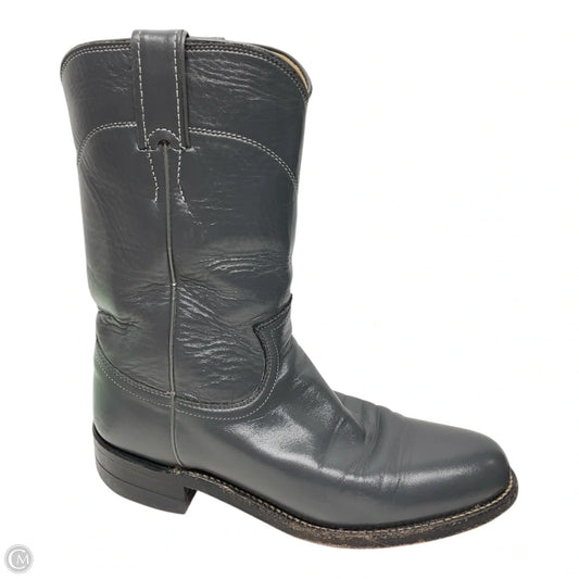 Boots Western By Justin In Grey, Size: 6.5