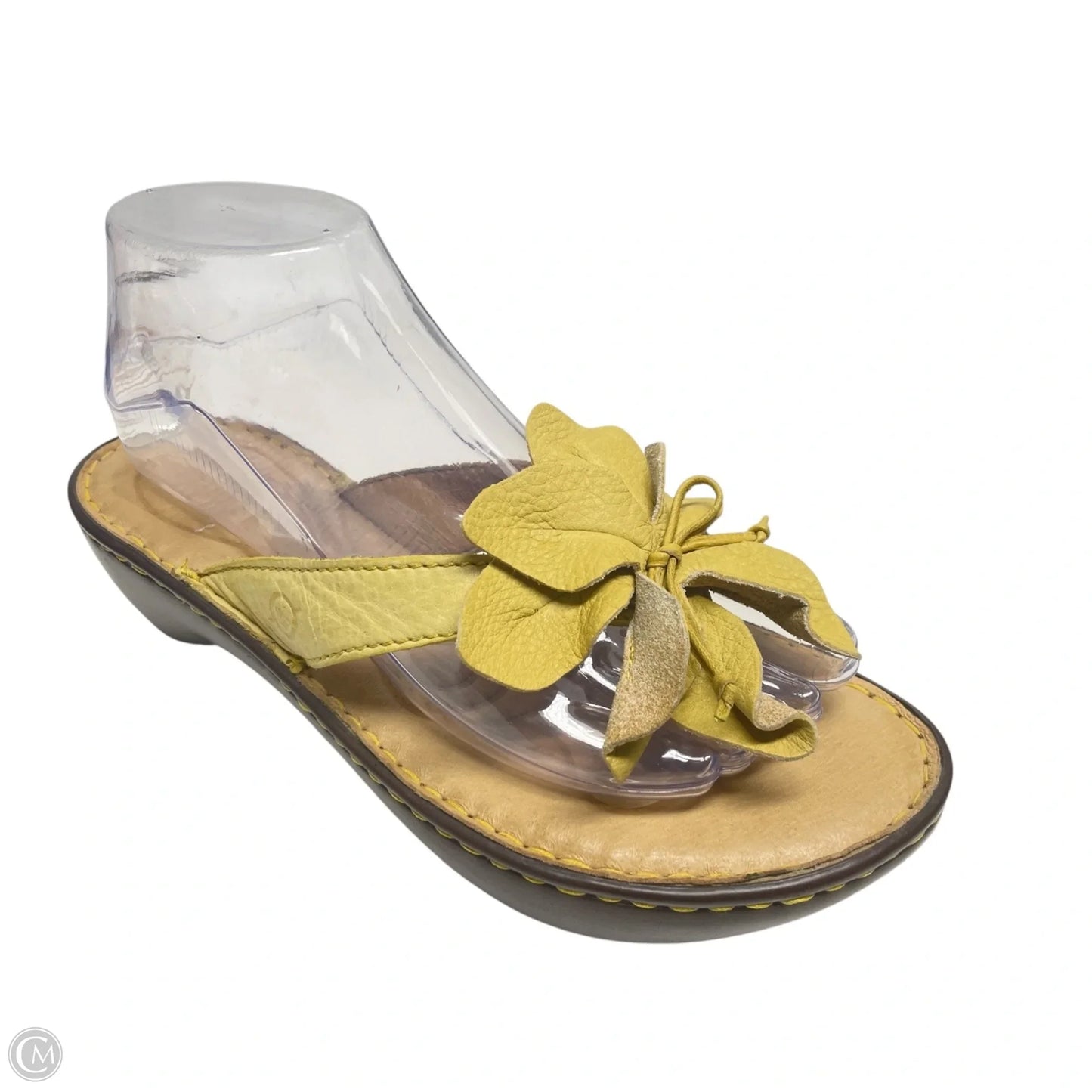 Sandals Heels Wedge By Born In Yellow, Size: 8