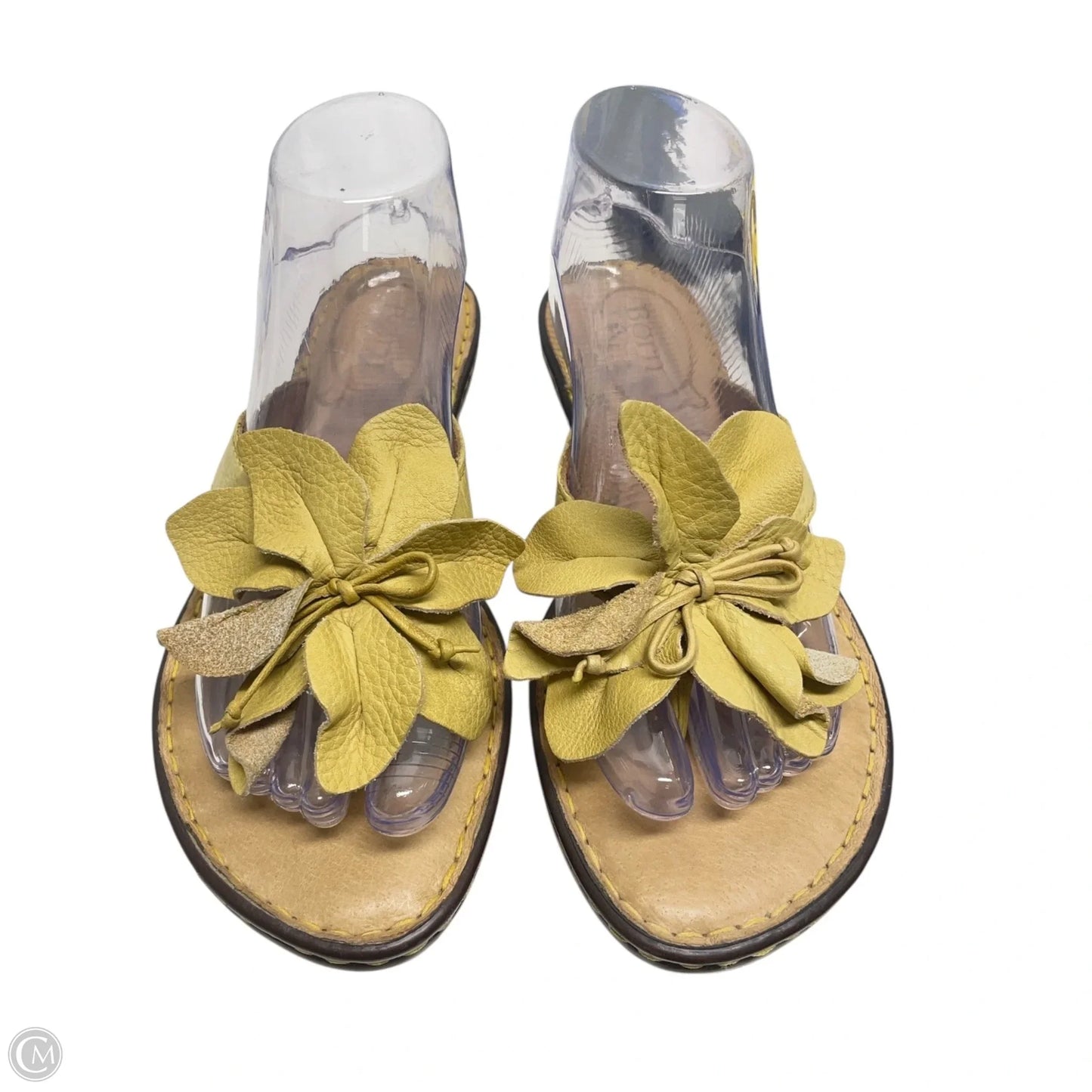 Sandals Heels Wedge By Born In Yellow, Size: 8