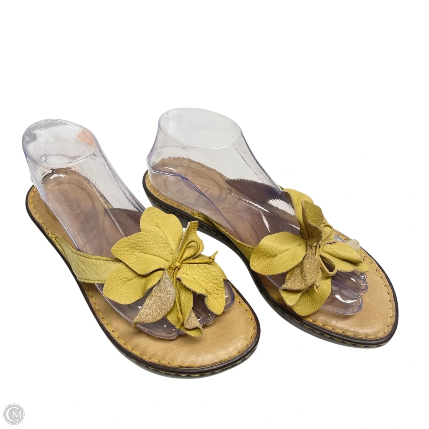 Sandals Heels Wedge By Born In Yellow, Size: 8