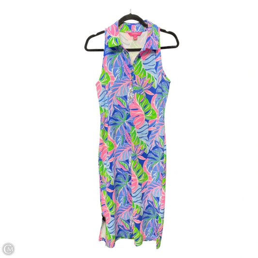 Dress Designer By Lilly Pulitzer In Tropical Print, Size: S
