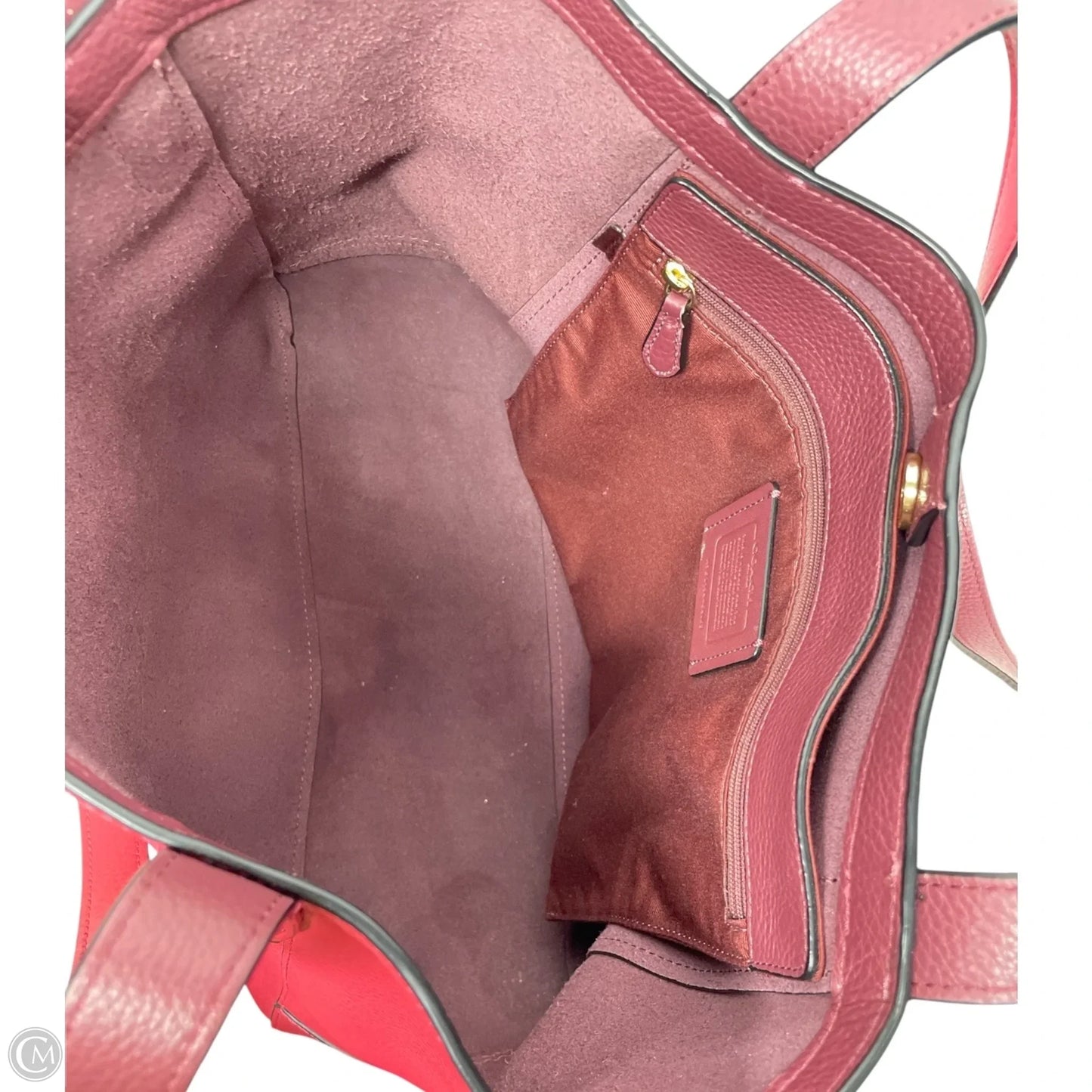 Tote Designer By Coach, Size: Medium