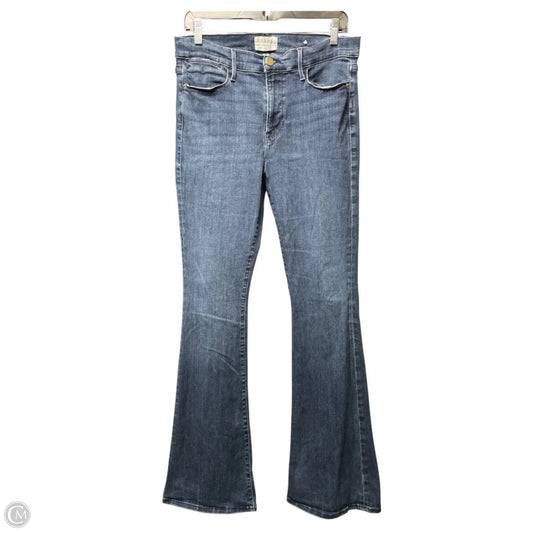Jeans Boot Cut By Frame In Blue Denim, Size: 12