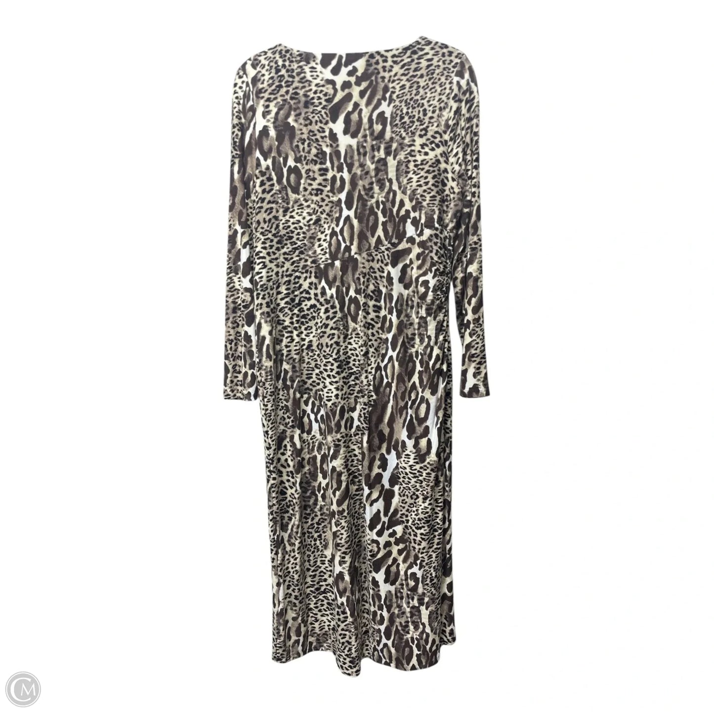 Dress Casual Midi By Chicos In Animal Print, Size: M