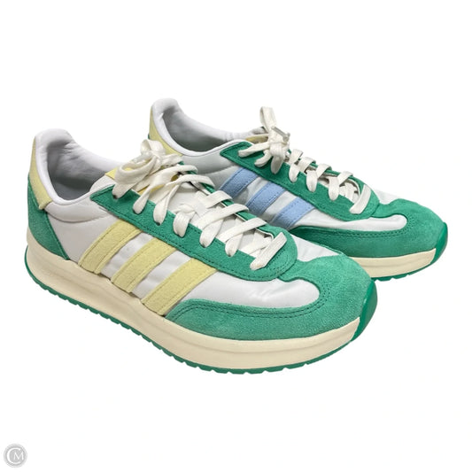 Shoes Athletic By Adidas In Green & Yellow, Size: 8.5