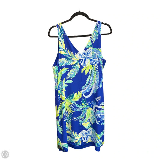 Dress Designer By Lilly Pulitzer In Blue & Green, Size: M