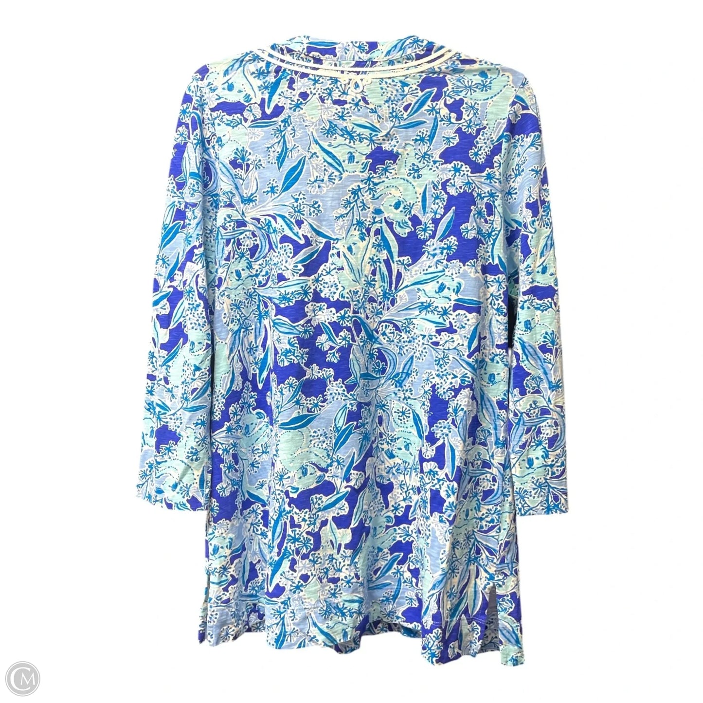 Top Long Sleeve Designer By Lilly Pulitzer In Floral Print, Size: M