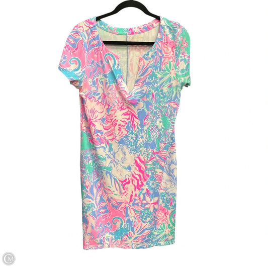 Dress Designer By Lilly Pulitzer In Floral Print, Size: L