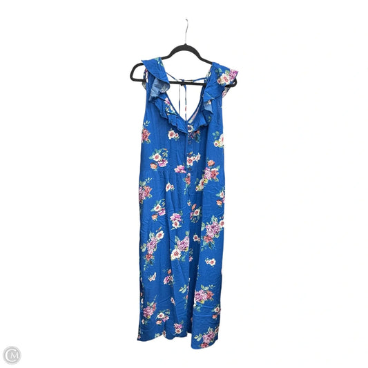 Jumpsuit By Xhilaration In Floral Print, Size: Xl