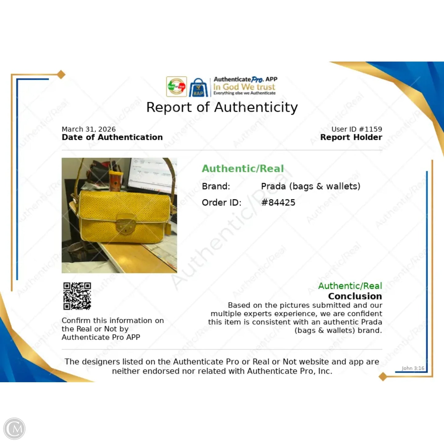 Handbag Luxury Designer By Prada, Size: Medium