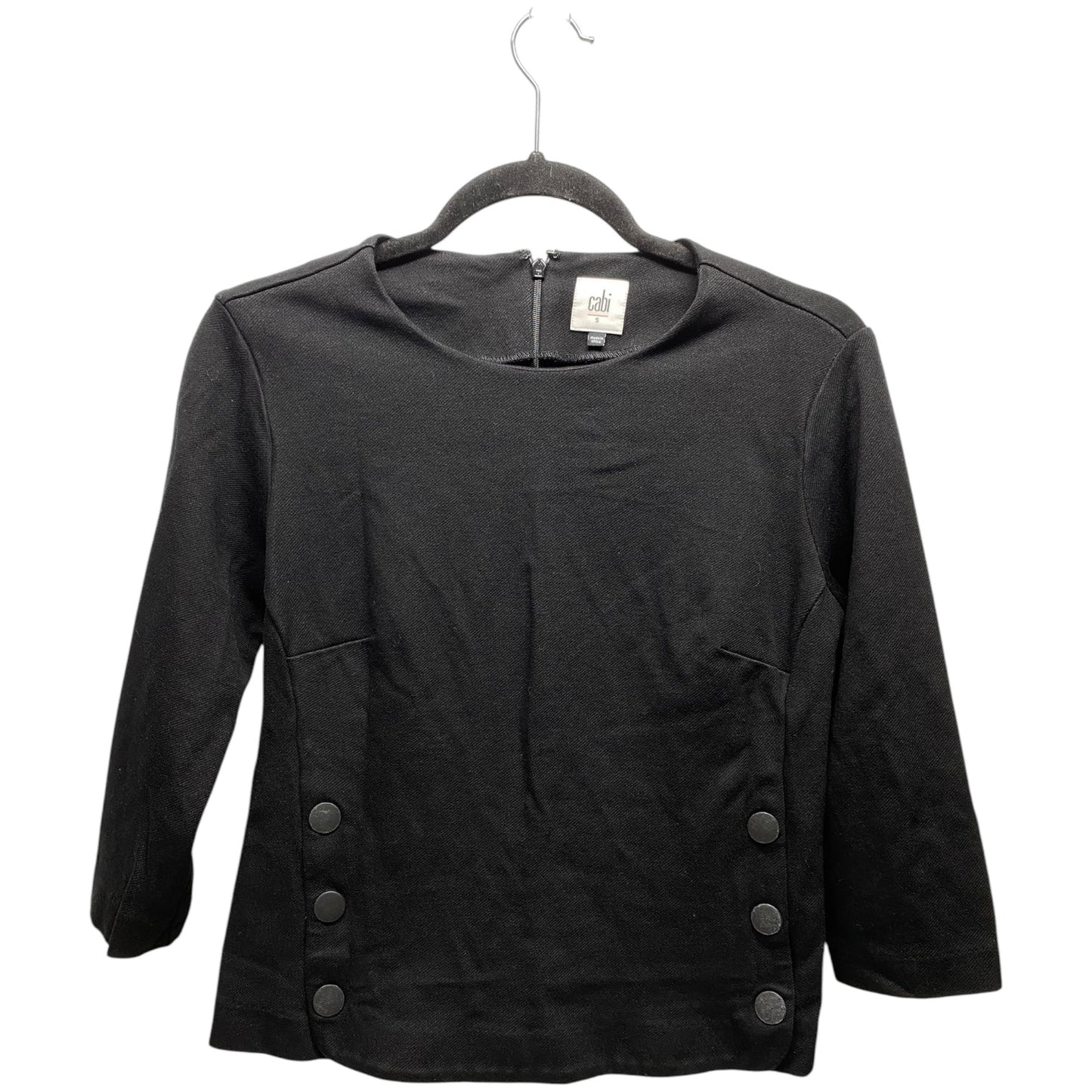 Top Long Sleeve By Cabi In Black, Size: S