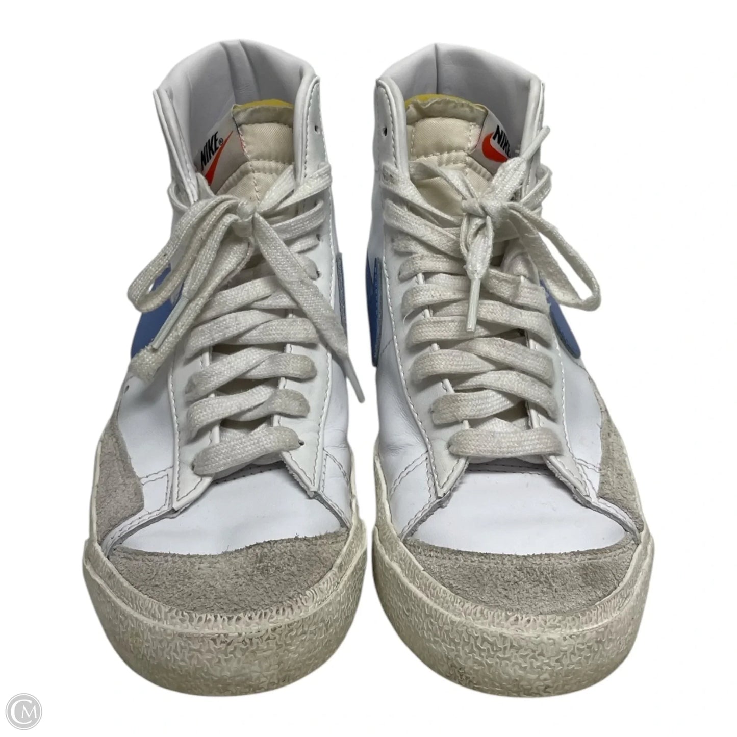 Shoes Sneakers By Nike In Blue & White, Size: 6.5