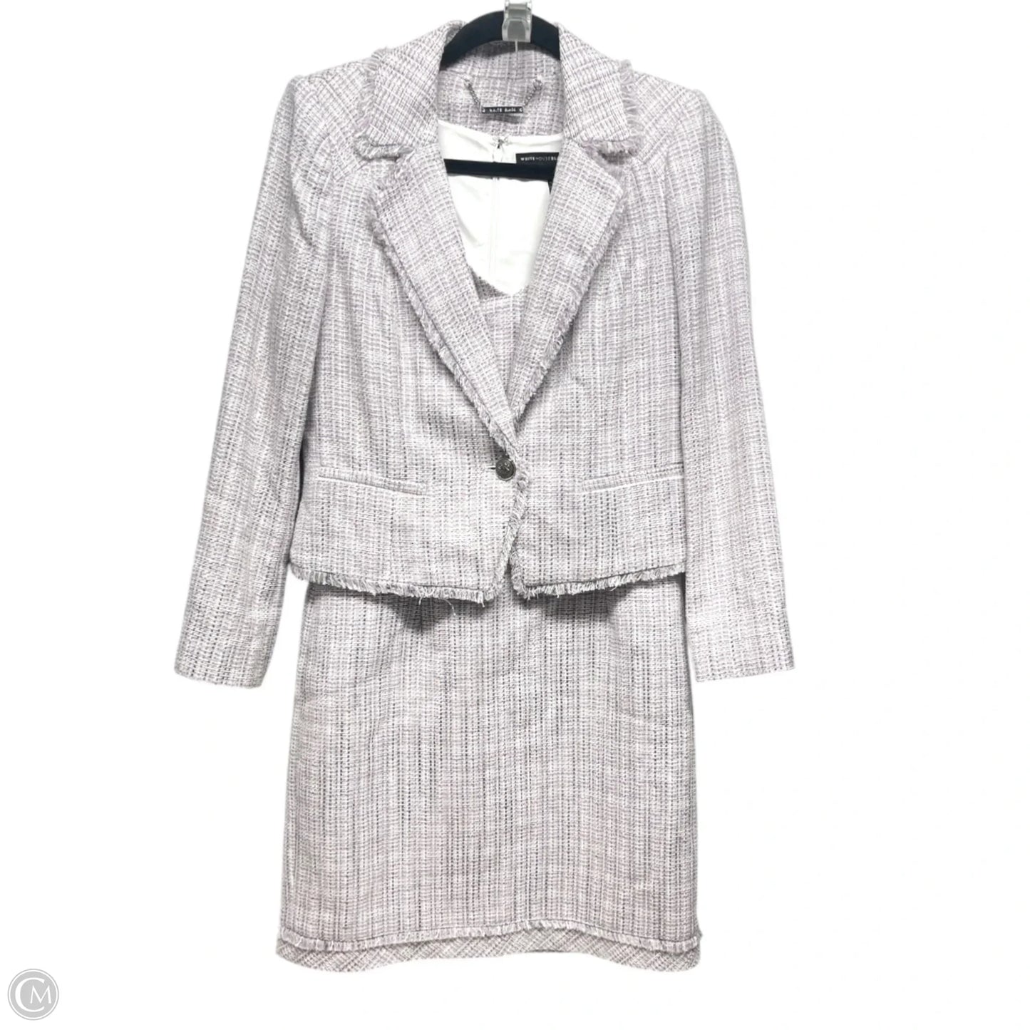 Dress Suit 2pc By White House Black Market In Purple & White, Size: 6