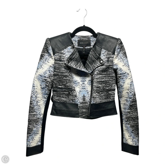 Blazer By Bcbgmaxazria In Black & Blue, Size: Xxs