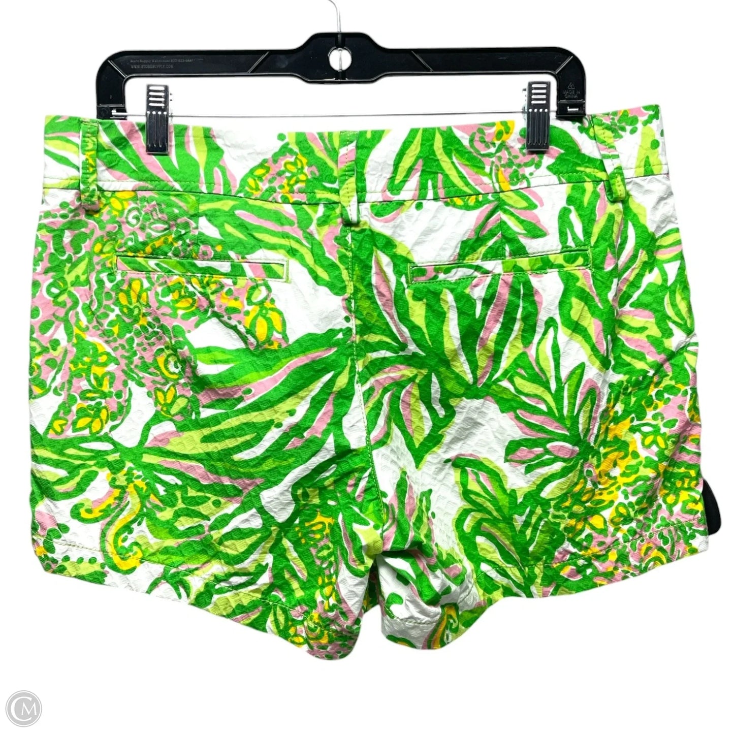 Shorts Designer By Lilly Pulitzer In Green & Pink, Size: 10