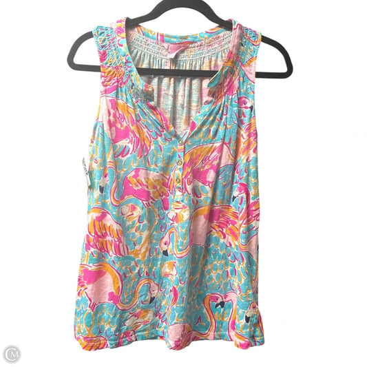 Top Sleeveless Designer By Lilly Pulitzer In Multi-colored, Size: L