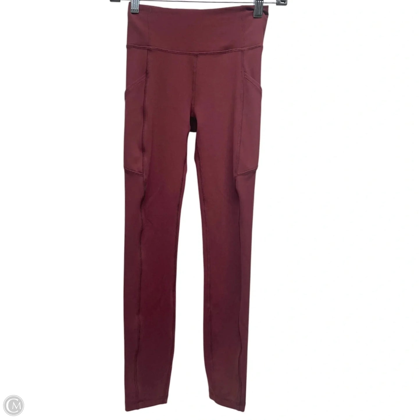 Athletic Leggings By Lululemon In Red, Size: 2