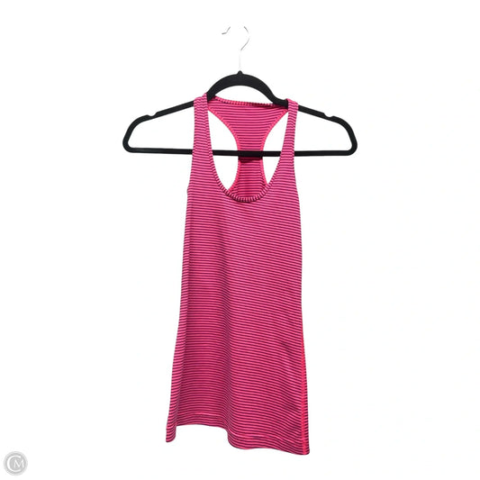 Athletic Tank Top By Lululemon In Striped Pattern, Size: Xs