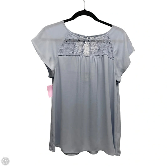 Blouse Short Sleeve By Maeve In Blue, Size: Xs