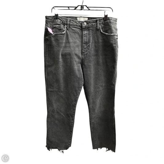 Jeans Straight By Free People In Grey, Size: 14