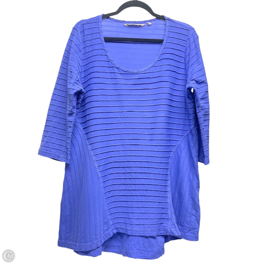 Tunic 3/4 Sleeve By Soft Surroundings In Purple, Size: M