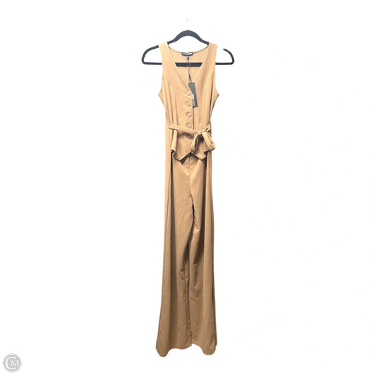 Jumpsuit By Fashion Nova In Tan, Size: Xs
