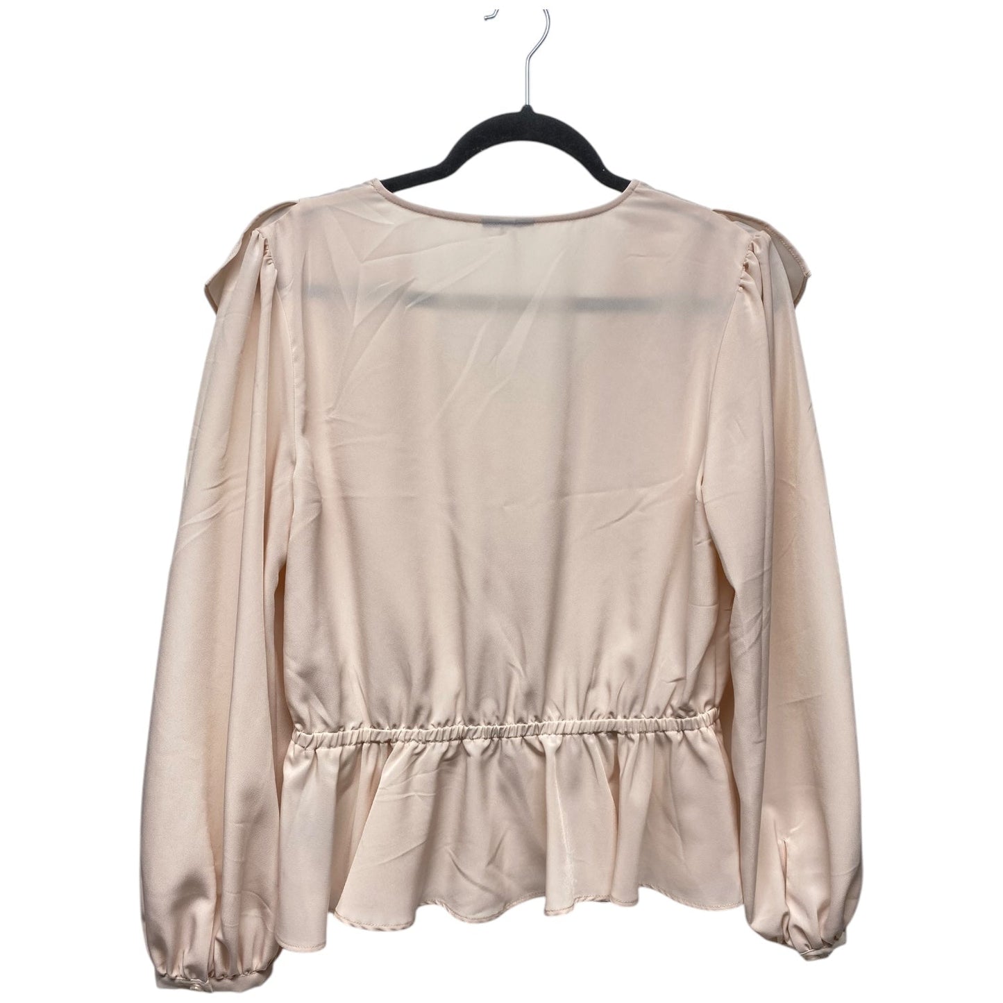 Top Long Sleeve By Who What Wear In Pink, Size: M