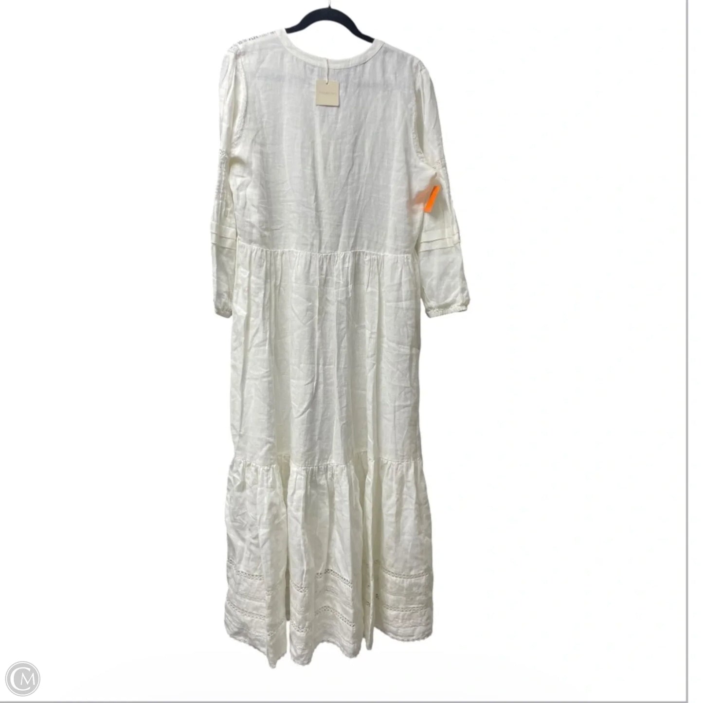Dress Casual Maxi By Magaschoni In Cream, Size: L