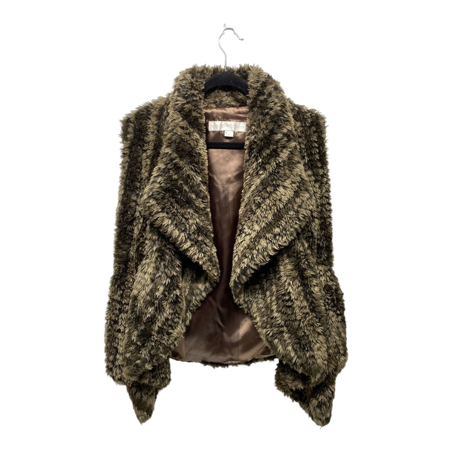 Vest Faux Fur & Sherpa By Boston Proper In Brown, Size: Xs