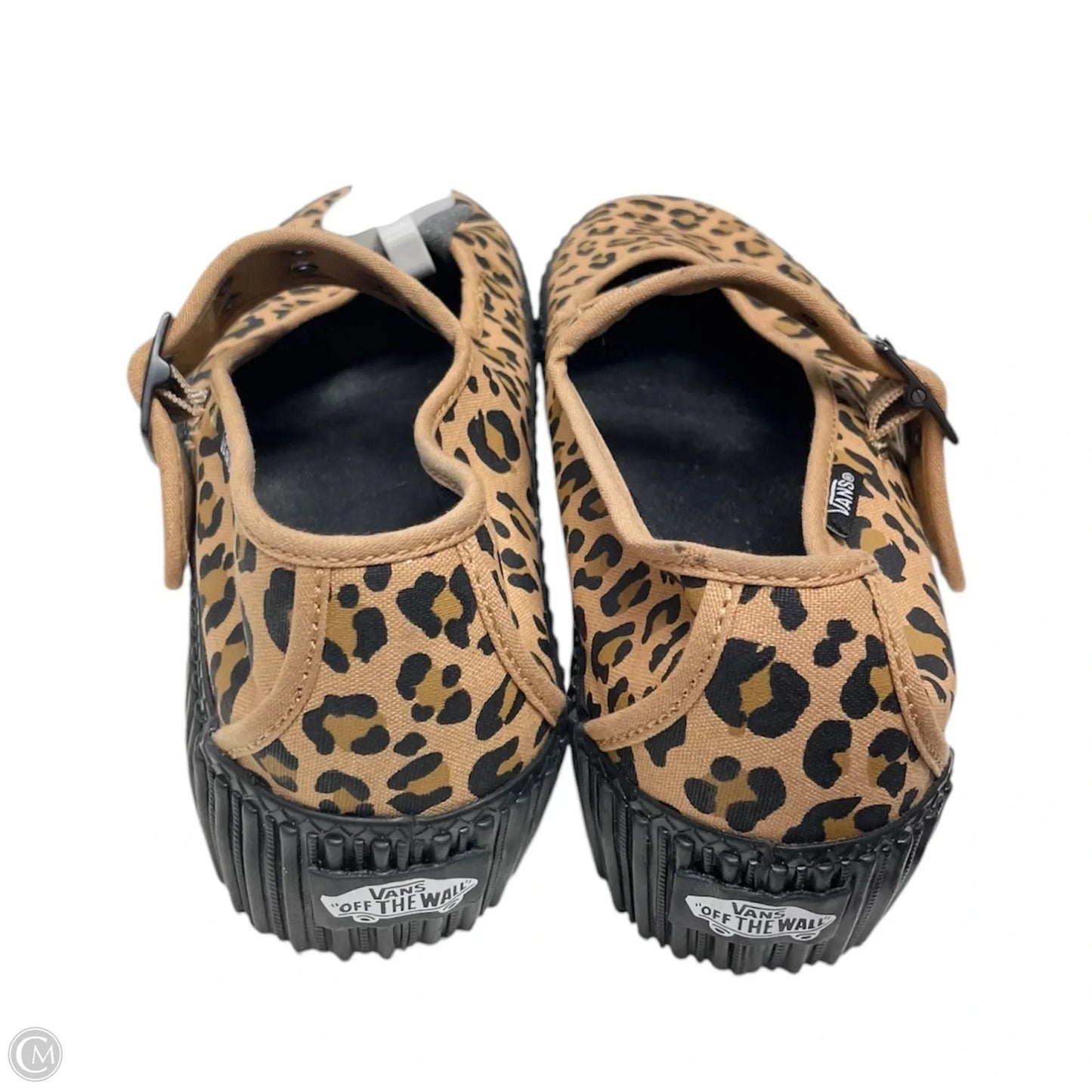 Shoes Flats By Vans In Animal Print, Size: 9