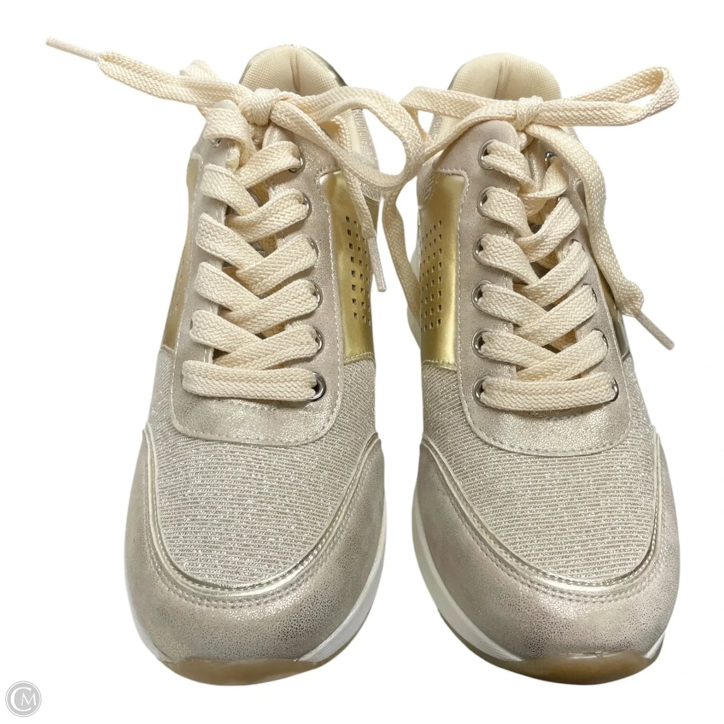 Shoes Sneakers Platform By Clothes Mentor In Gold, Size: 6