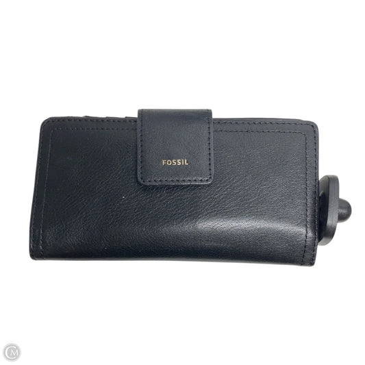 Wallet Leather By Fossil, Size: Medium