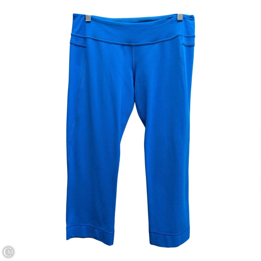 Athletic Capris By Lululemon In Blue, Size: 10