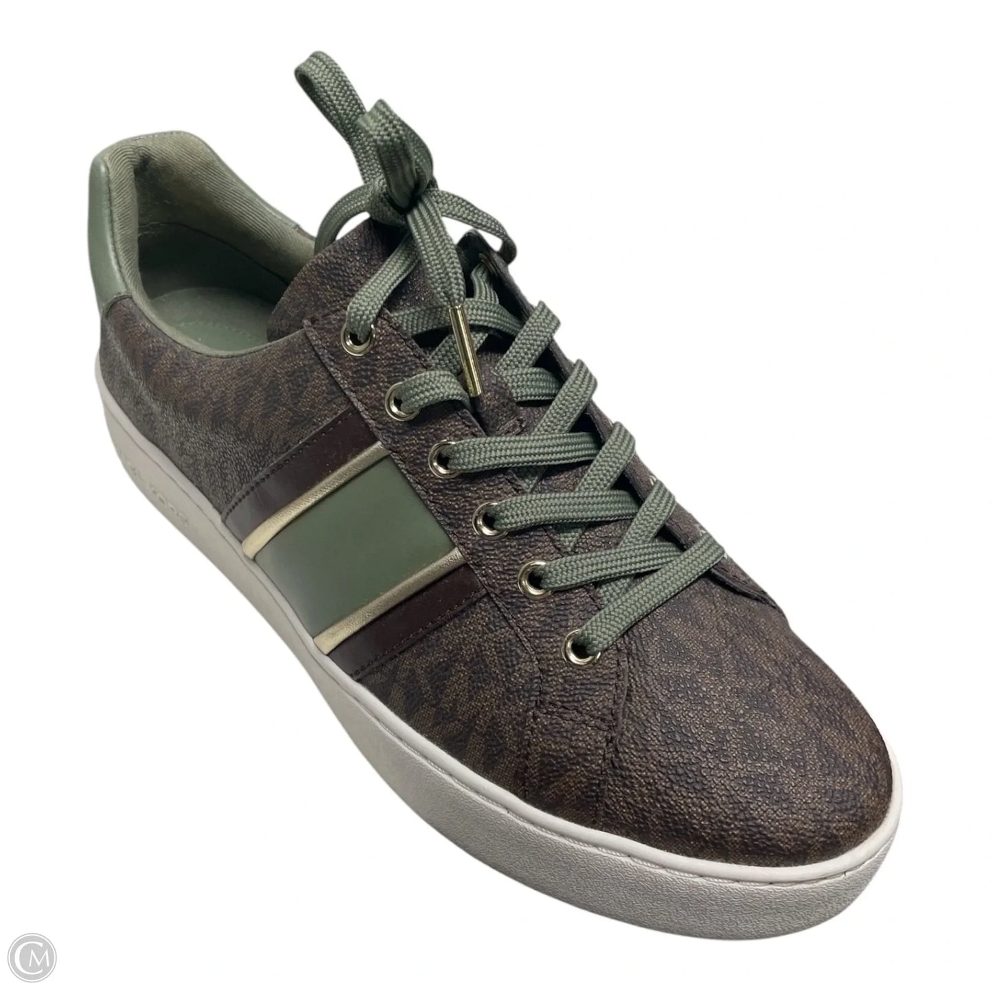 Shoes Sneakers By Michael By Michael Kors In Brown & Green, Size: 8