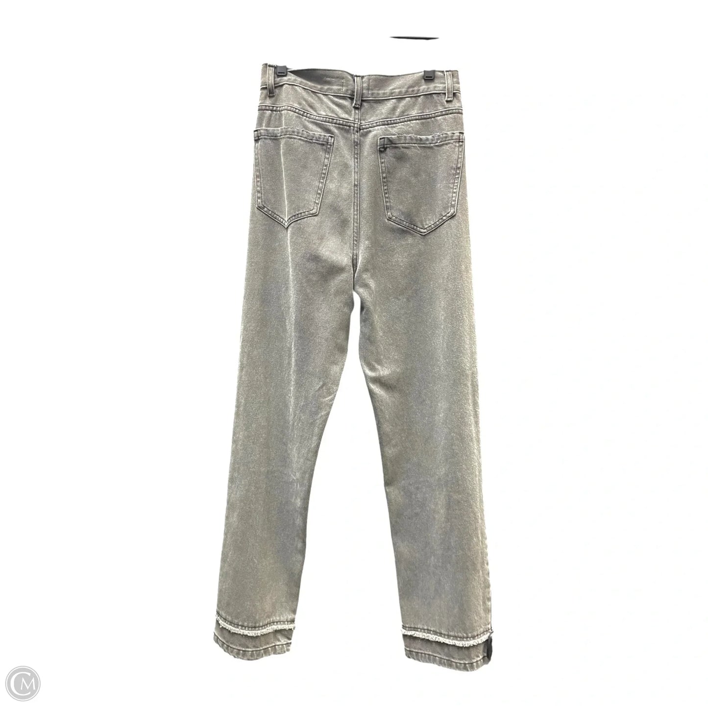 Jeans Straight By LE AL.X  In Grey, Size: 4