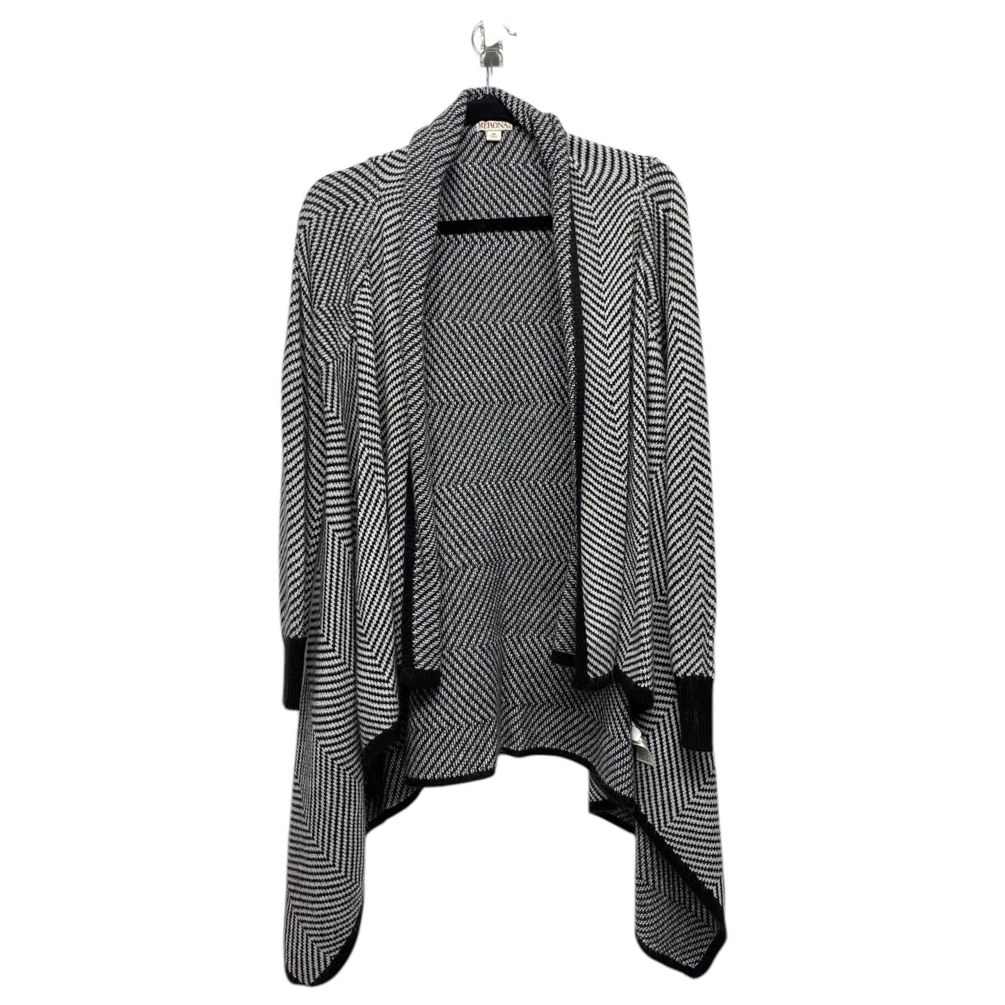 Cardigan By Merona In Striped Pattern, Size: M