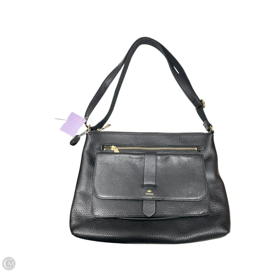 Crossbody Leather By Fossil, Size: Medium