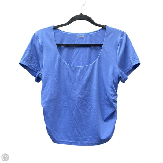 Athletic Top Short Sleeve By Offline In Blue, Size: Xl