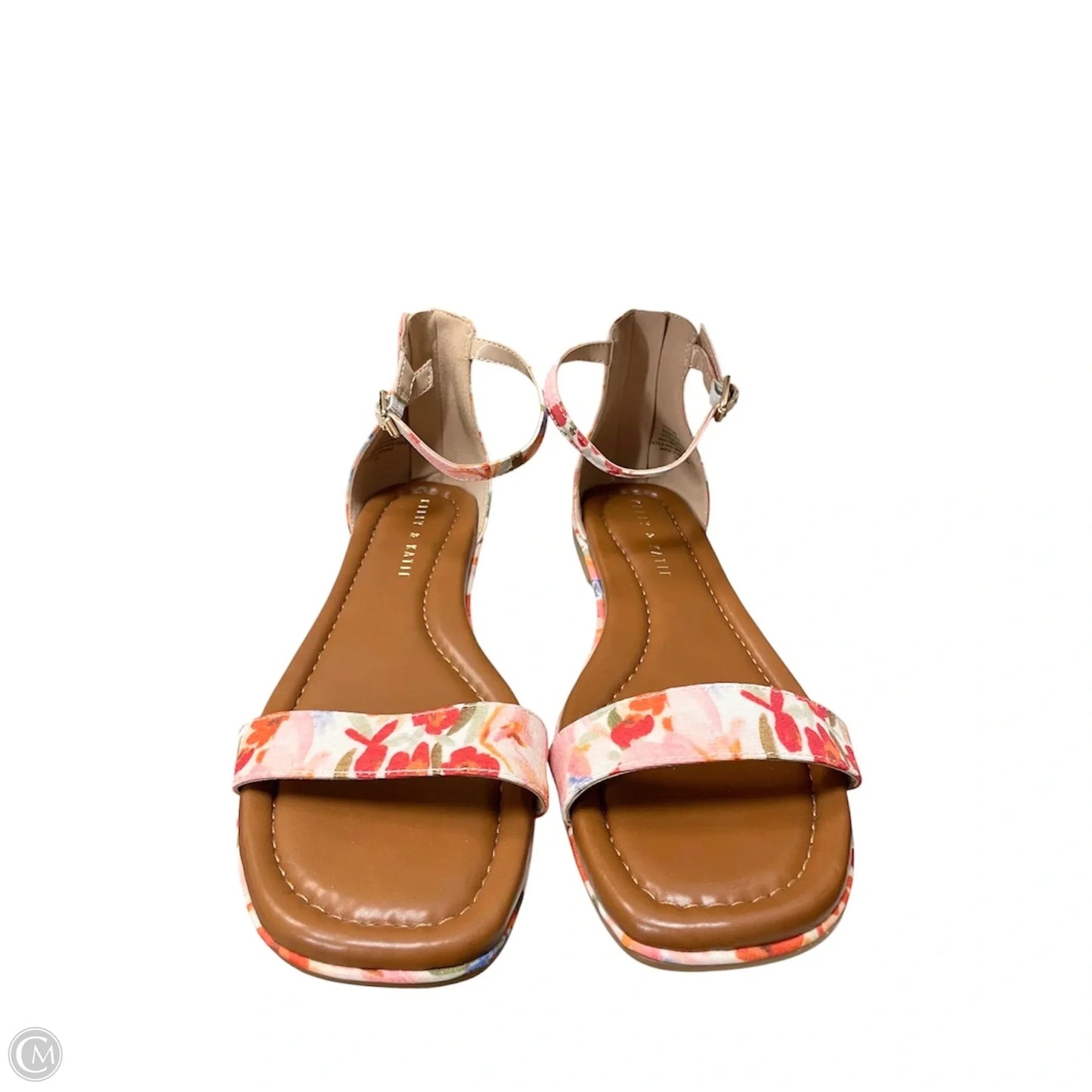 Sandals Flats By Kelly And Katie In Floral Print, Size: 8.5