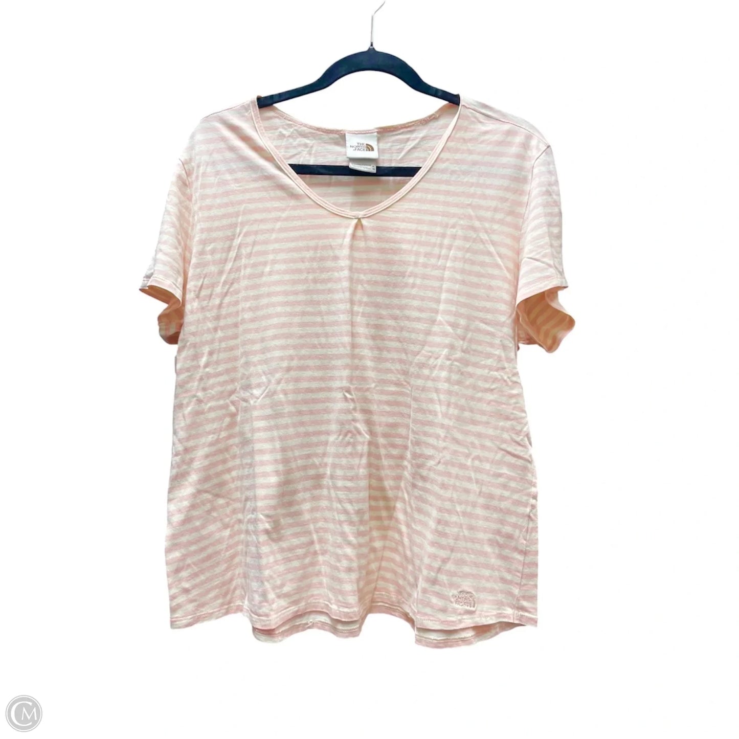 Top Short Sleeve By The North Face In Striped Pattern, Size: Xl