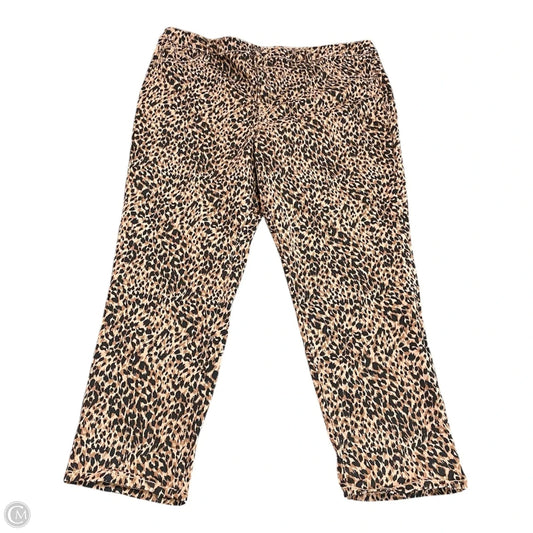 Jeans Straight By Terra & Sky In Animal Print, Size: 2x