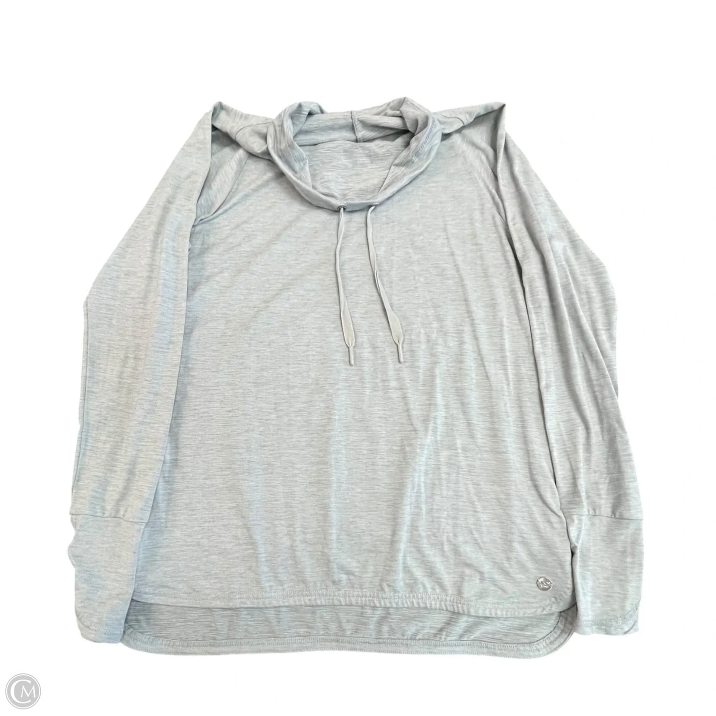 Sweatshirt Collar By Jones New York In Grey, Size: M