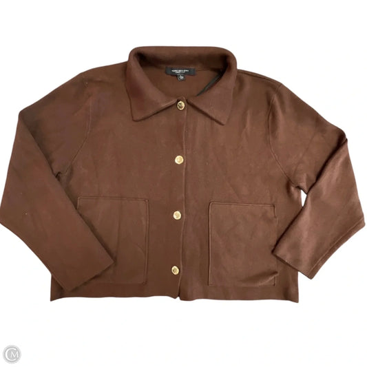 Sweater Cardigan By Marc New York In Brown, Size: L