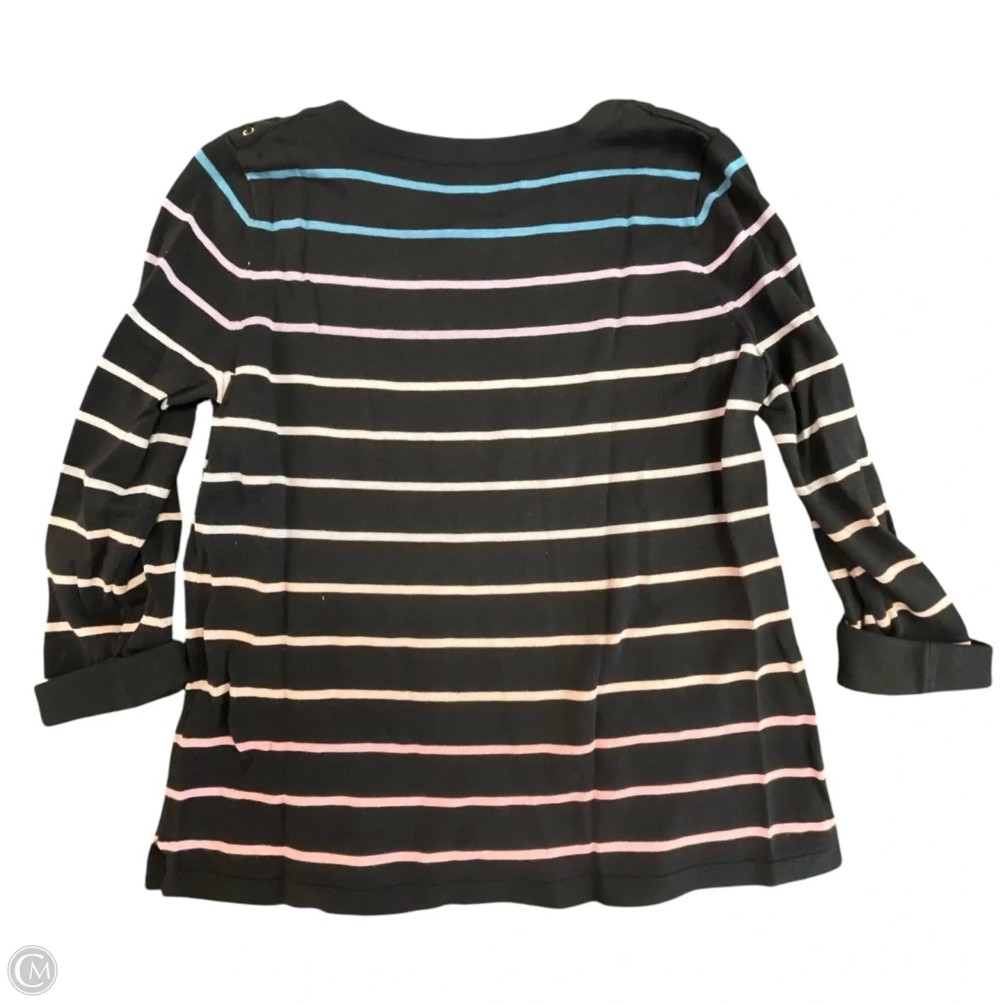 Sweater By Talbots In Striped Pattern, Size: M
