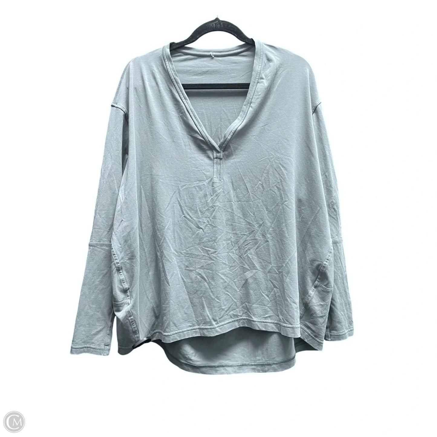 Athletic Top Long Sleeve Crewneck By Lululemon In Grey, Size: Xl