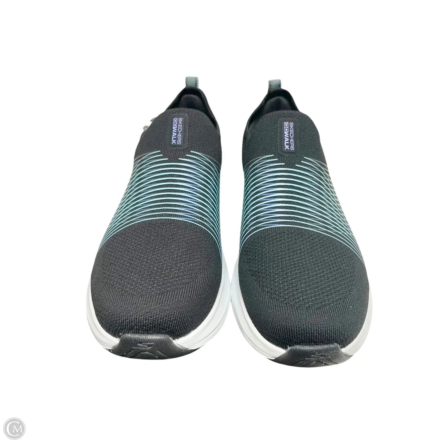 Shoes Athletic By Skechers In Black & Blue, Size: 9